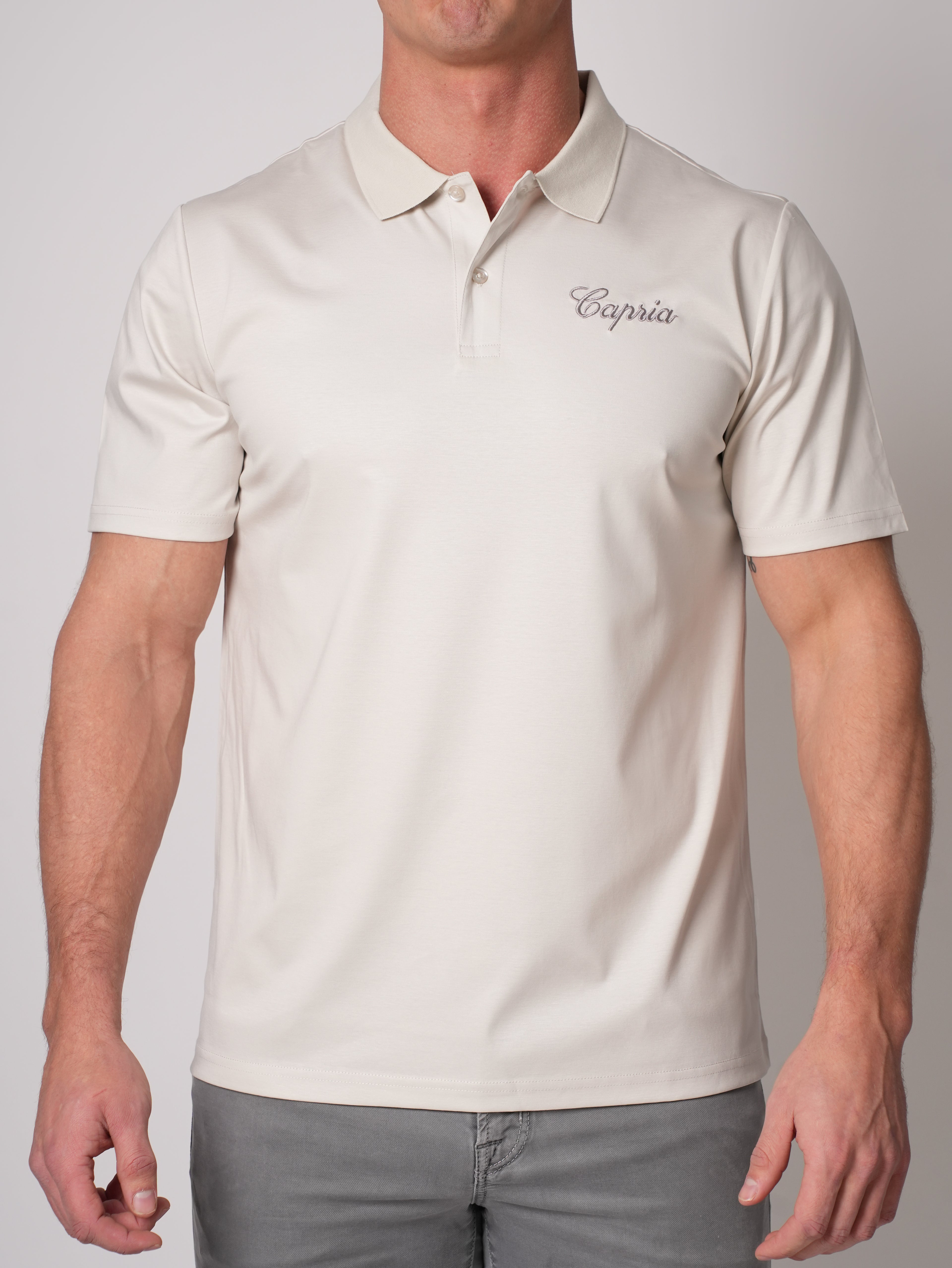 Signature Polo Shirt - Eggshell