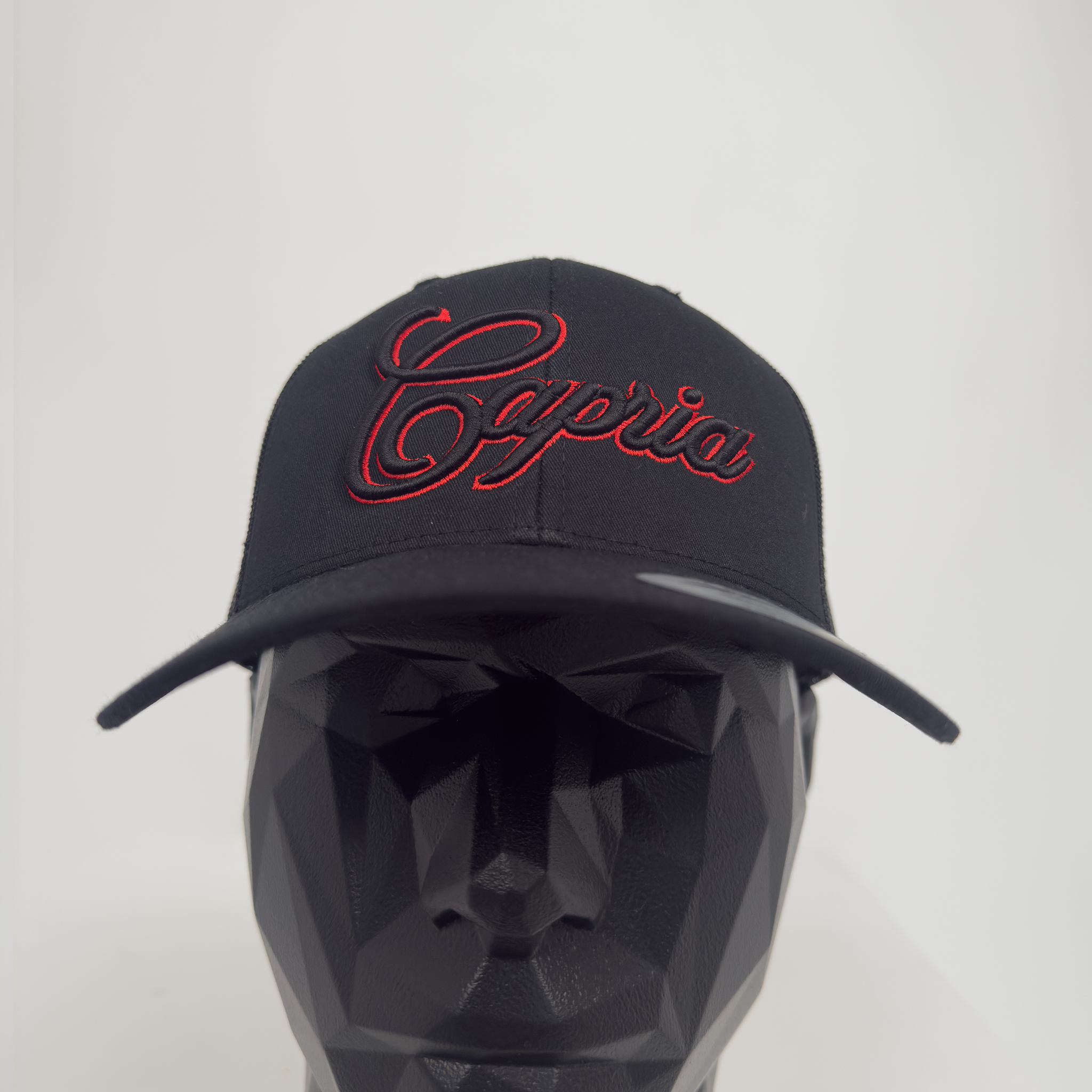 Capria Black & Red Cap | CAPRIA
