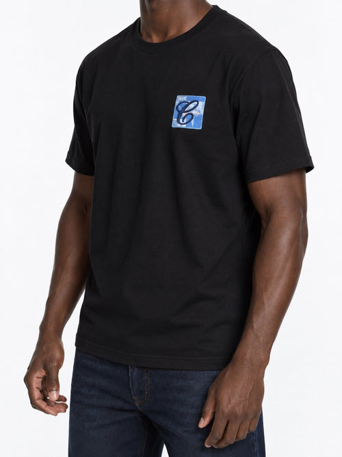 Box Logo t-shirt Black — three-quarter