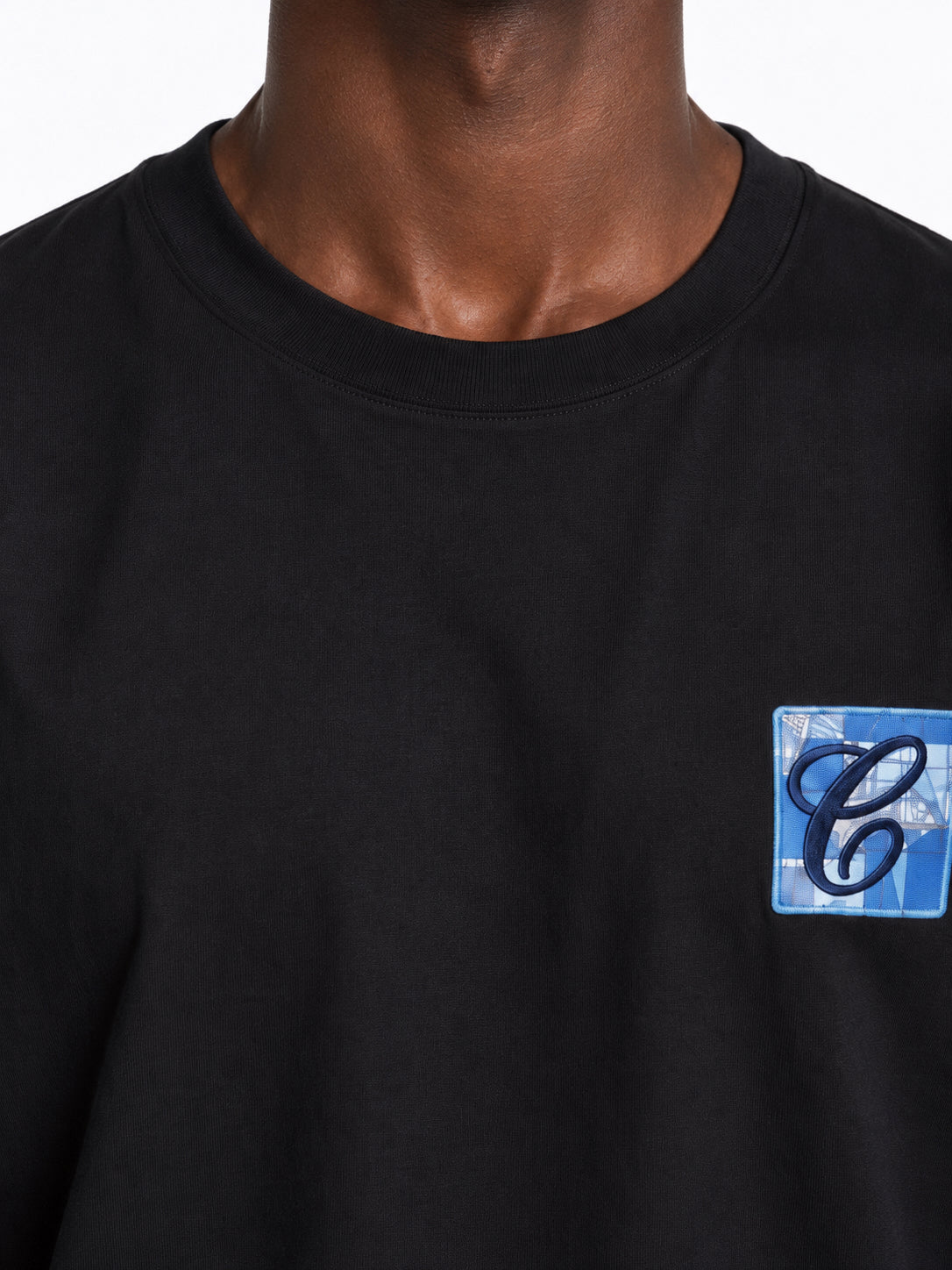 Box Logo t-shirt Black — collar detail