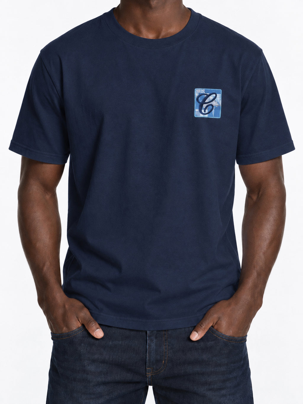 Box Logo t-shirt Navy — front