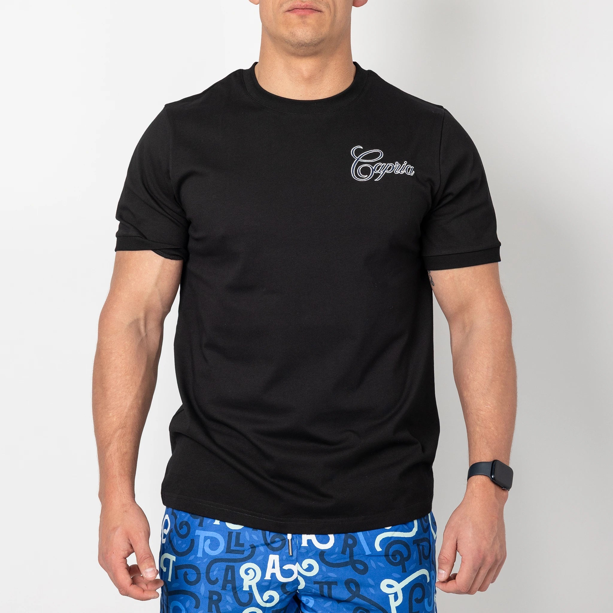Signature cotton T Shirt - Black