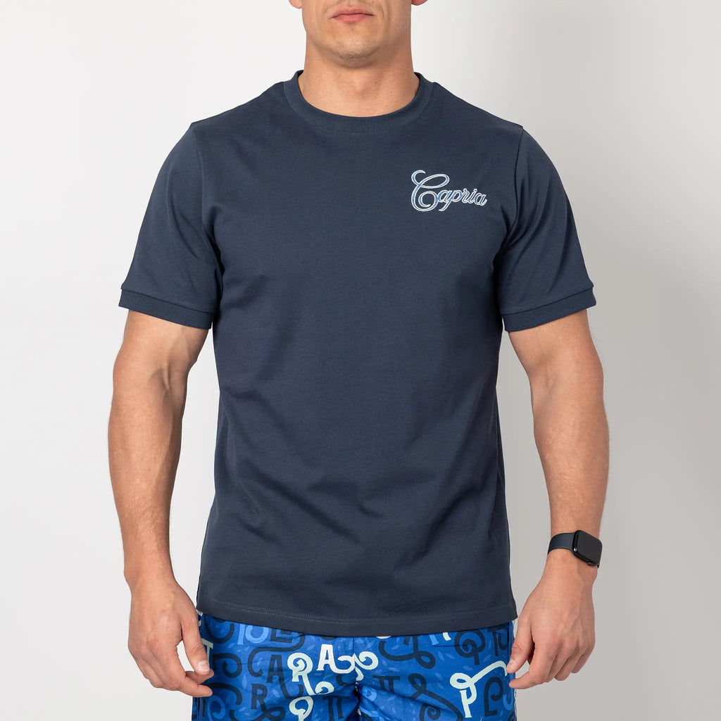 Luxury Capria T Shirt - Navy