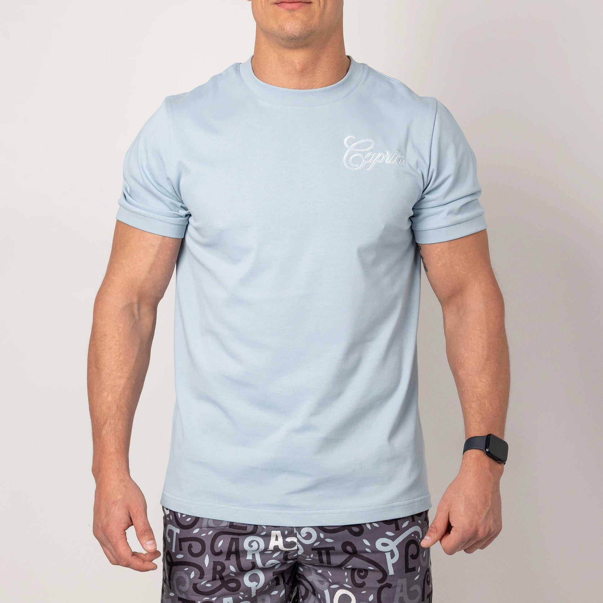 Luxury Capria T Shirt - Sky Blue