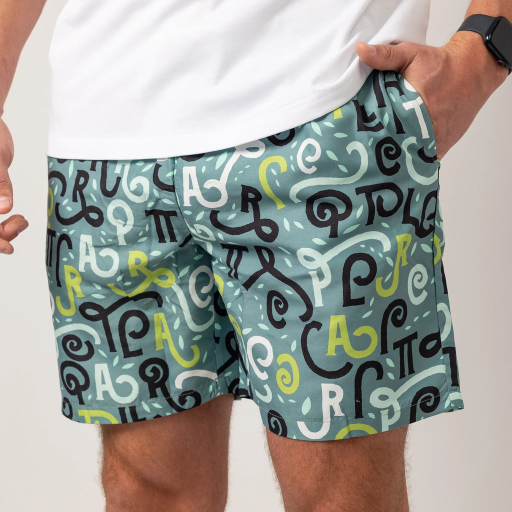 Capria Swim Shorts - Light Teal