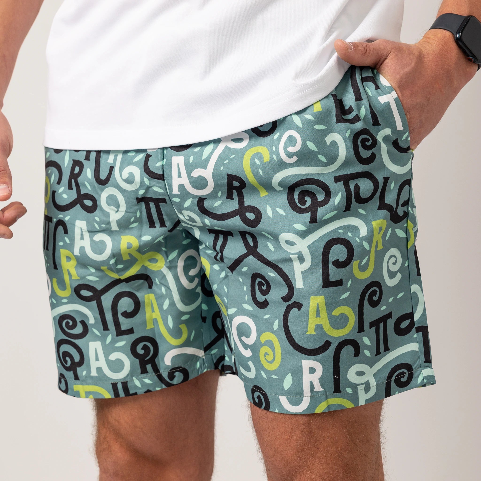 Capria Swim Shorts - Light Teal