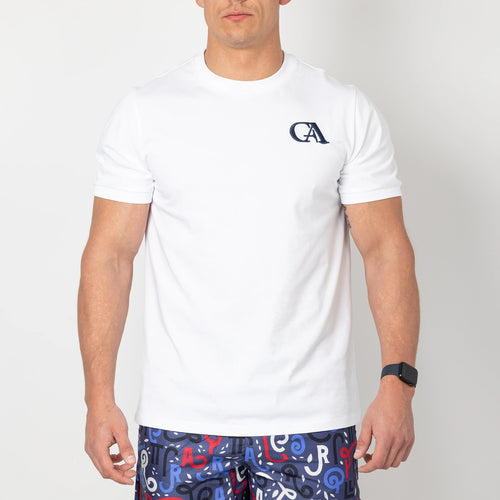 CA logo T Shirt - White