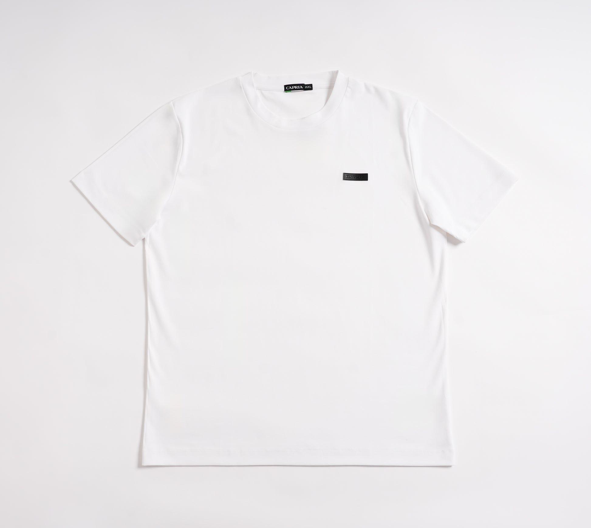 Leather badge T-shirt - White