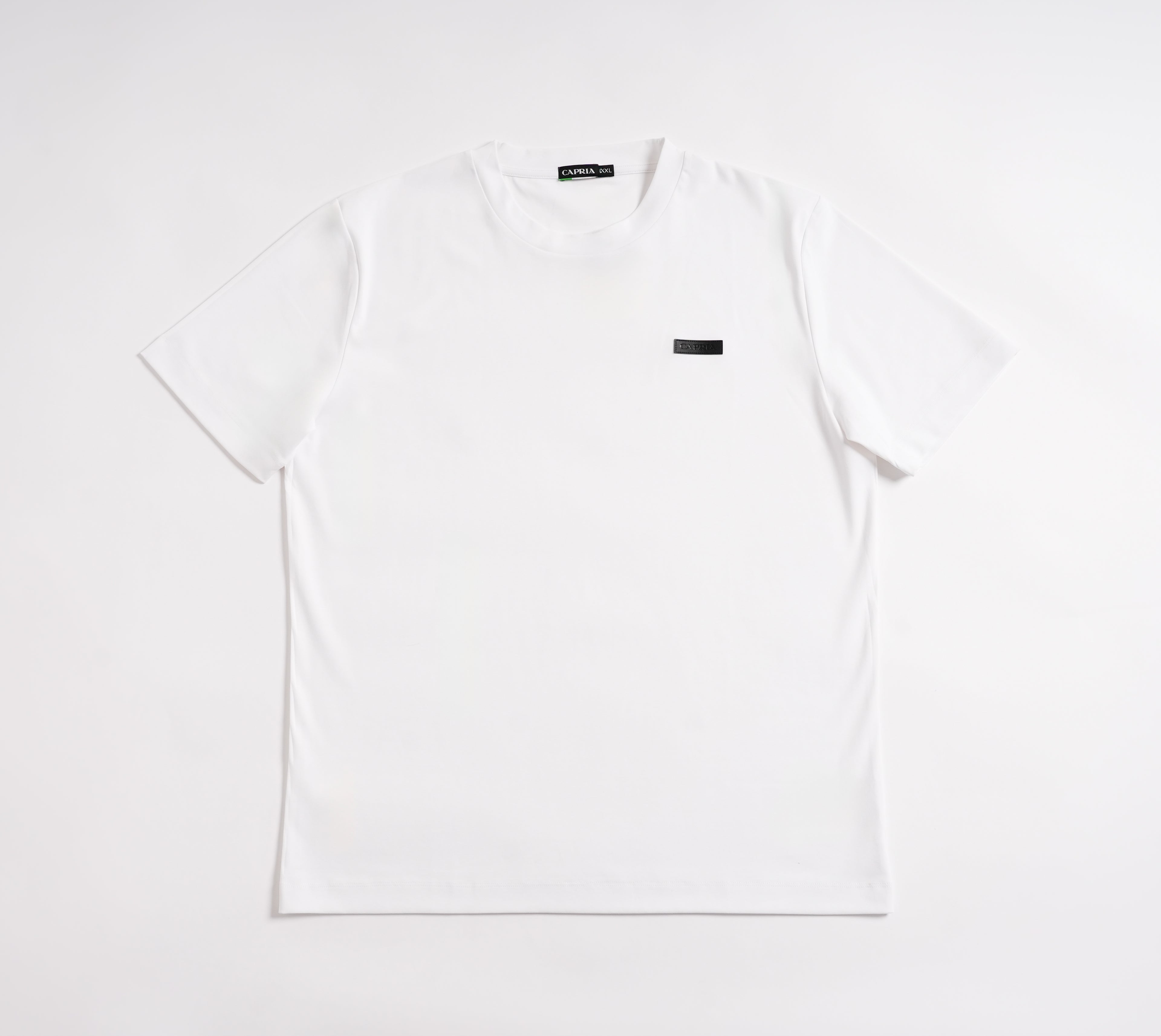 Leather badge T-shirt - White