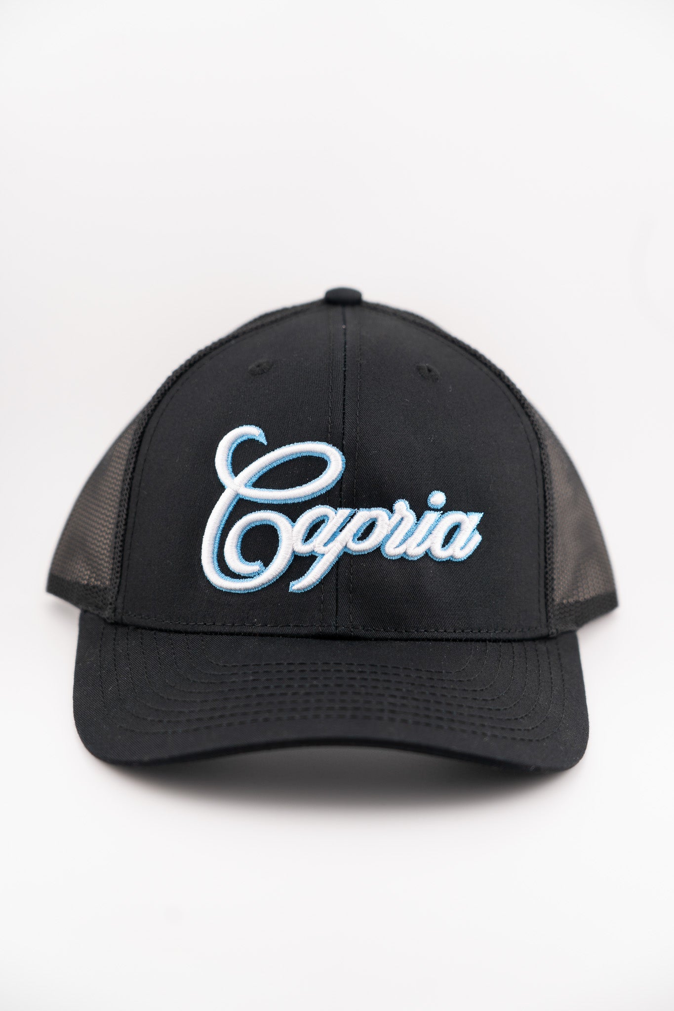 Trucker cap - Black/Sky blue
