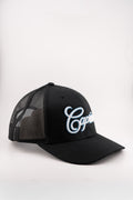 Trucker cap - Black/Sky blue