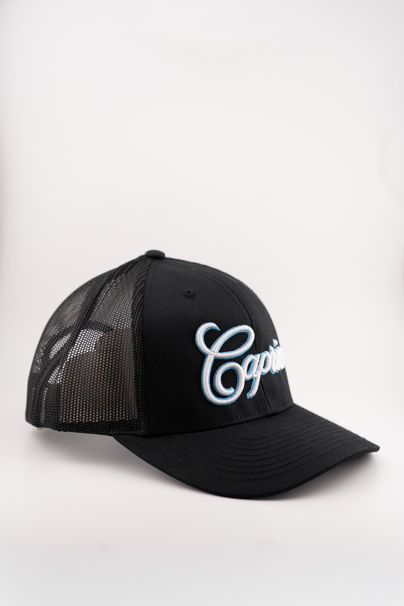 Trucker cap - Black/Sky blue