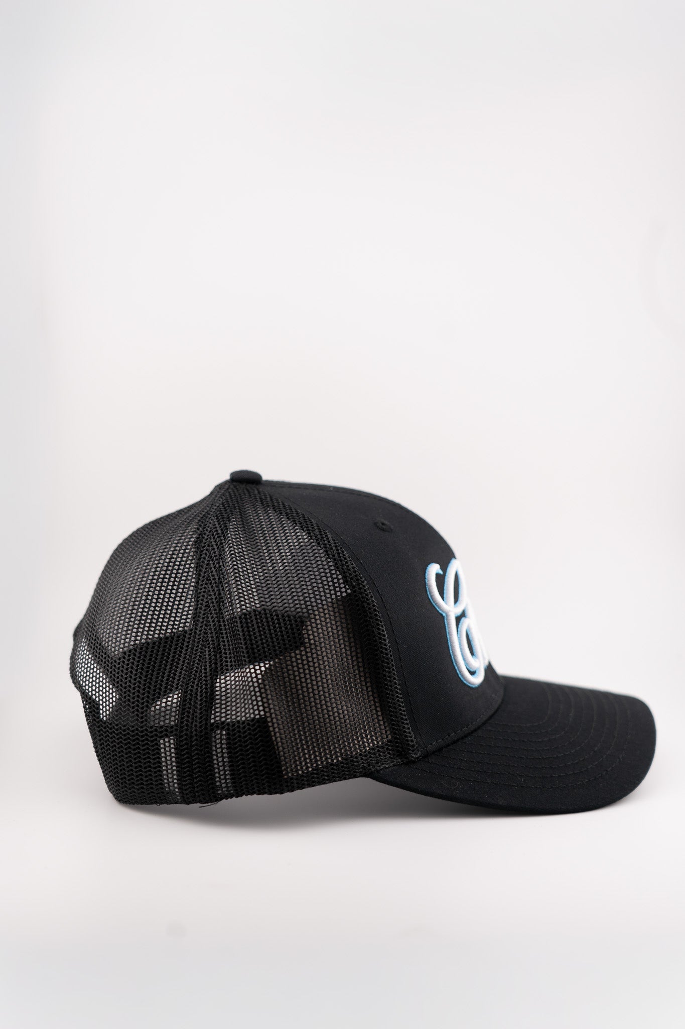 Trucker cap - Black/Sky blue