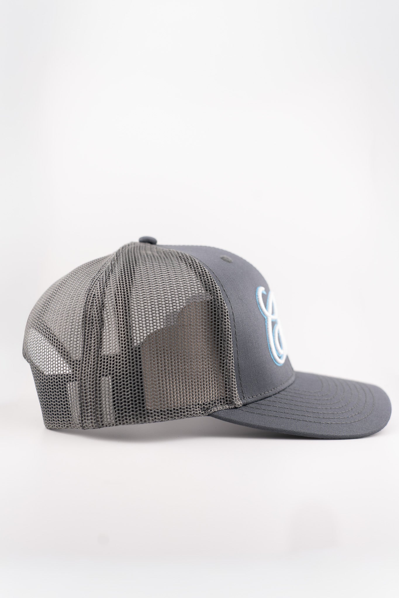 Trucker cap - Grey/Sky blue