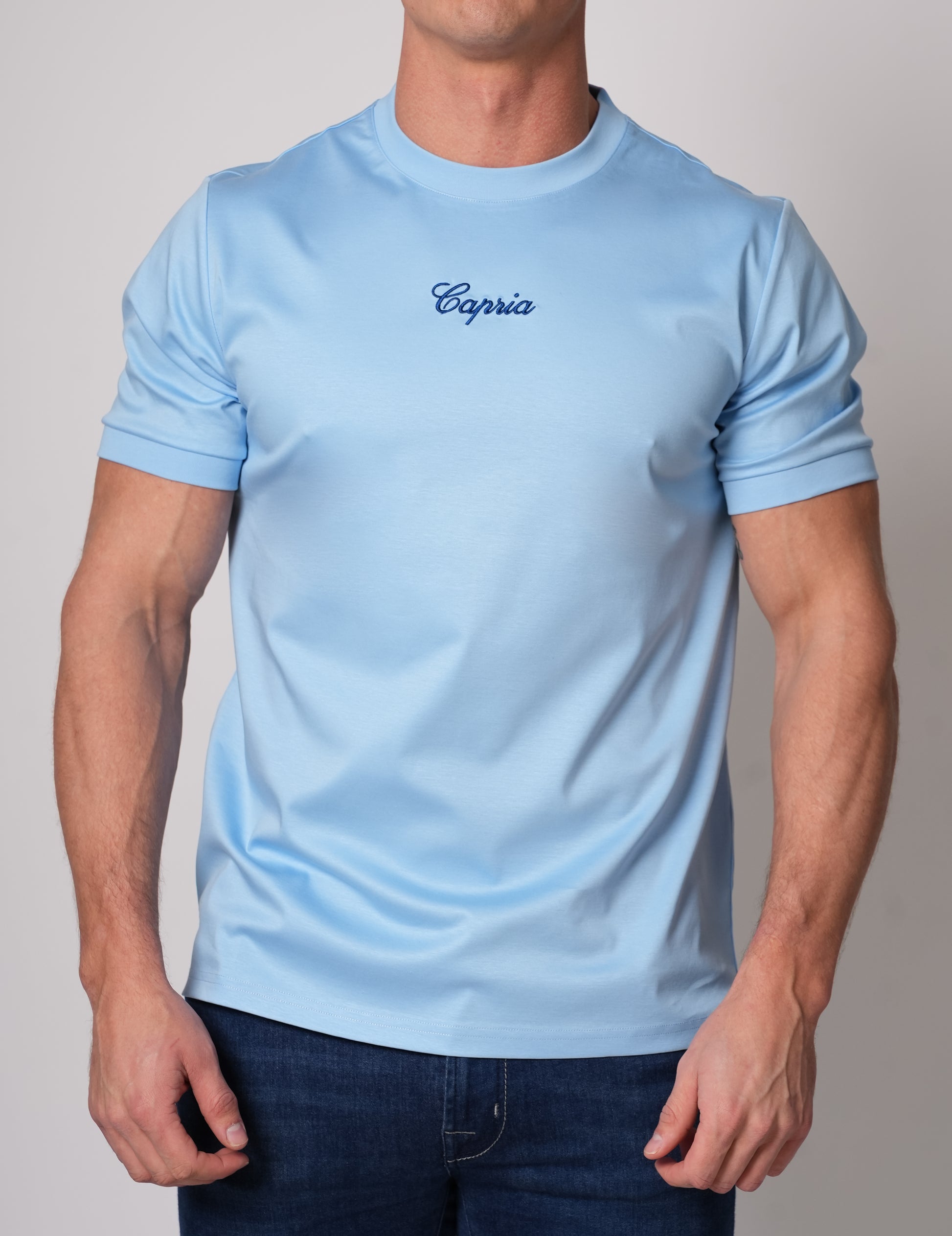 Capria Luxury T-Shirt - Sky Blue