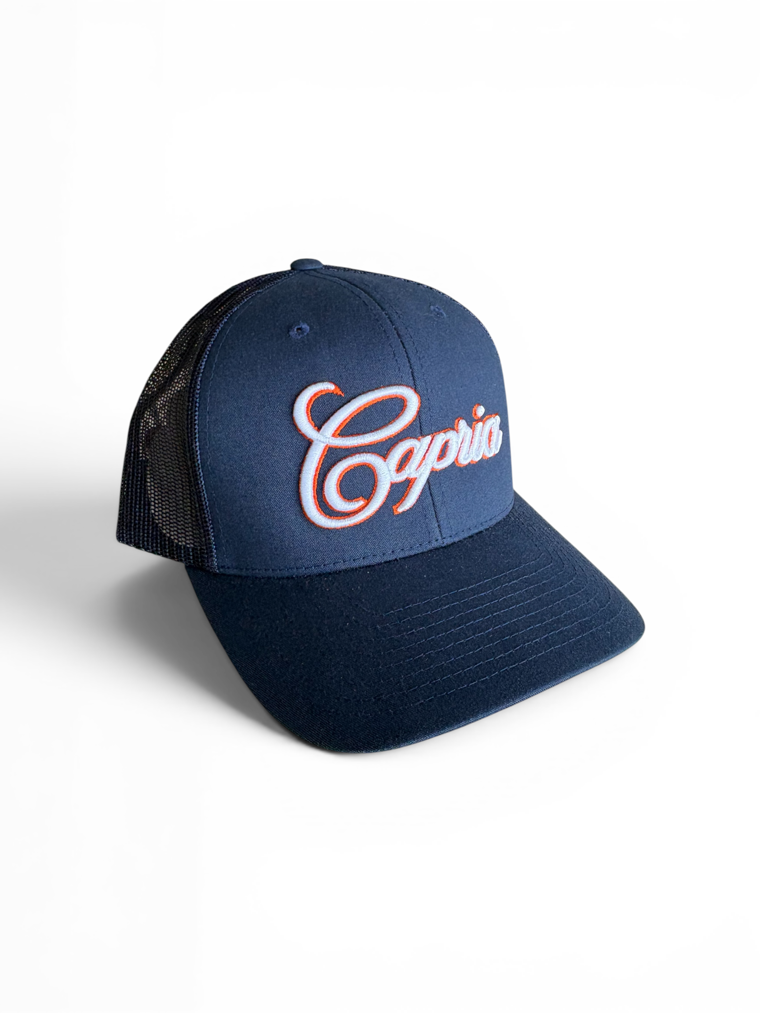 Trucker cap - Navy/Orange