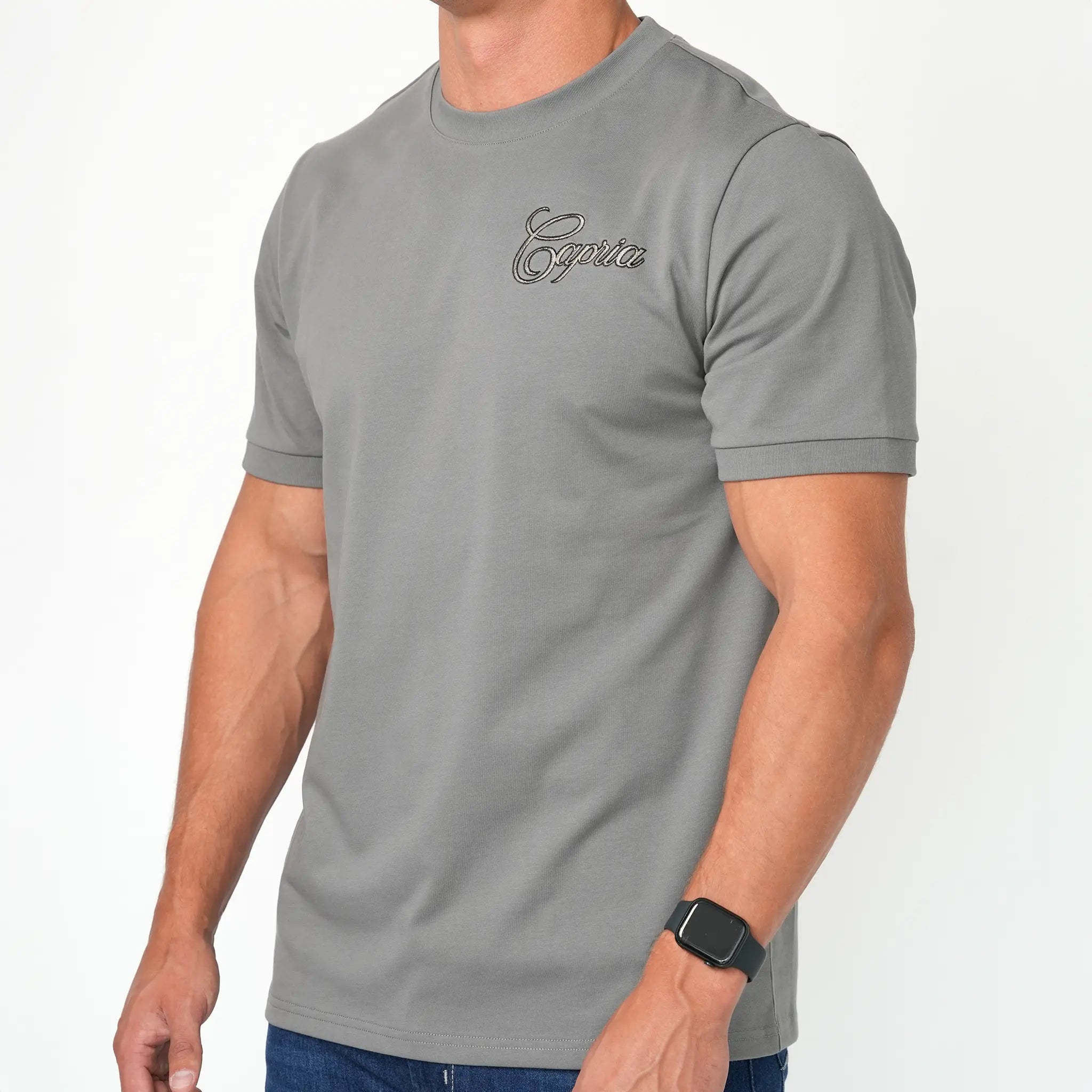 Signature cotton T-Shirt - Grey
