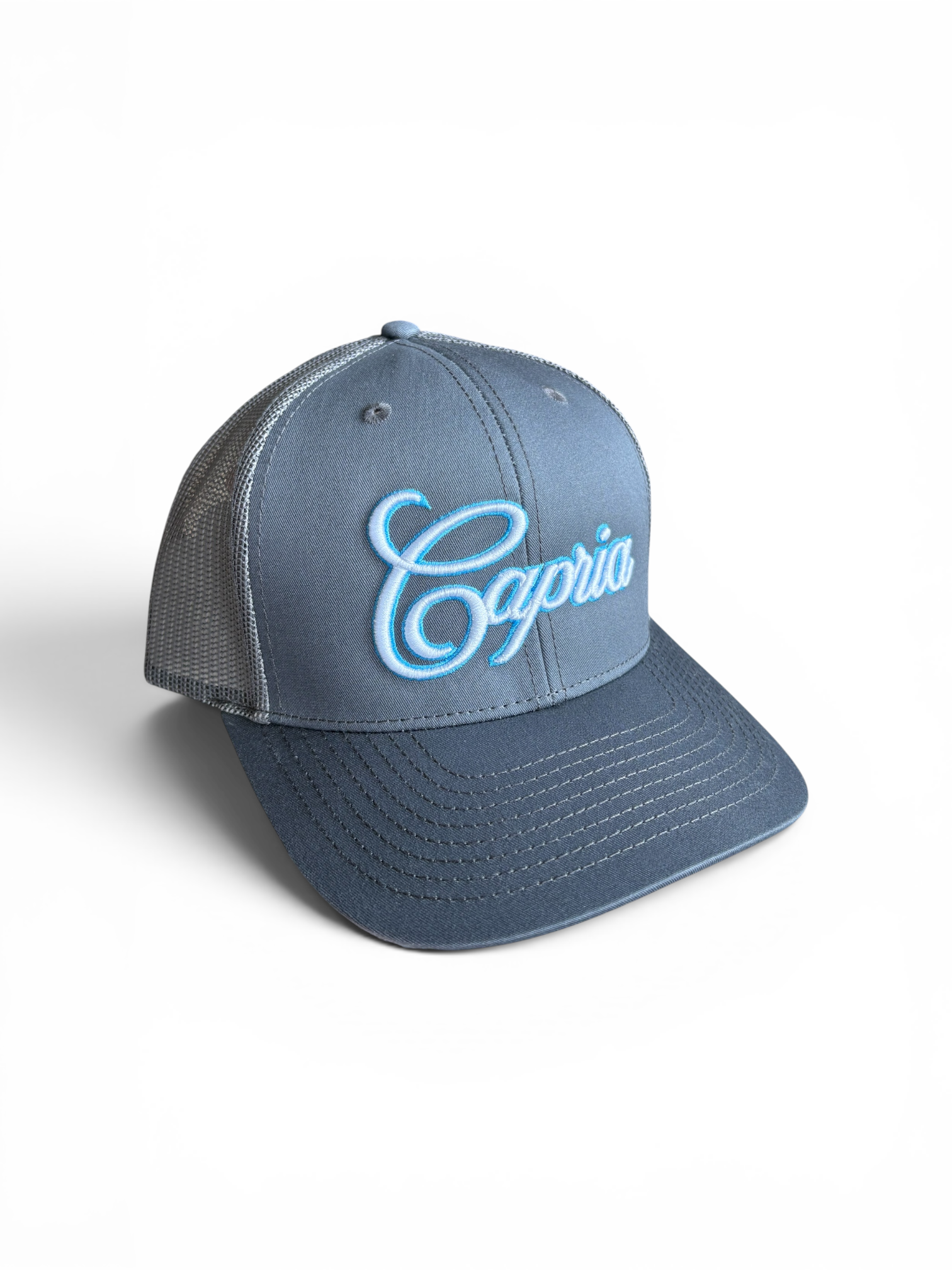 Trucker cap - Grey/Sky blue