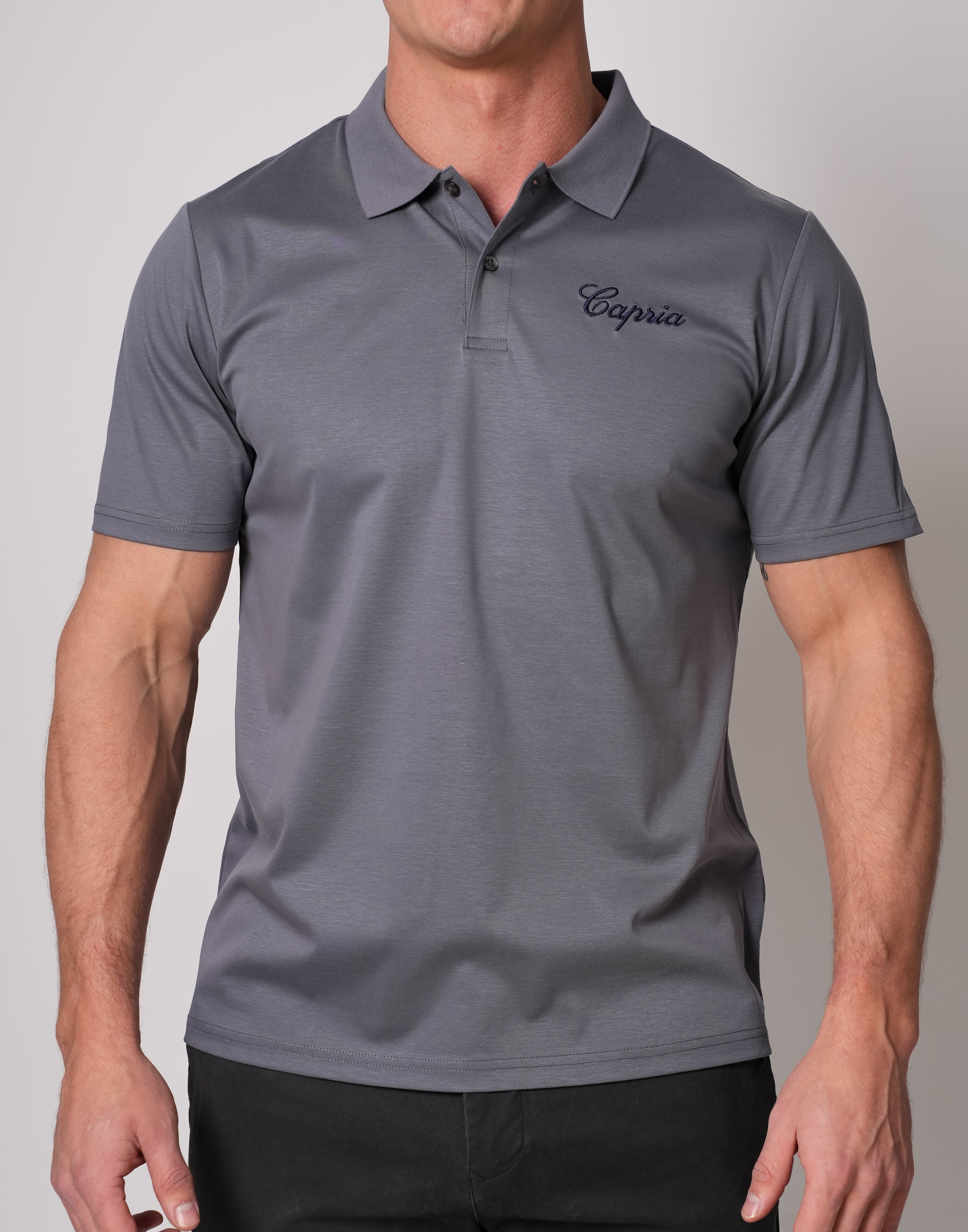 Signature Polo Shirt  - Slate