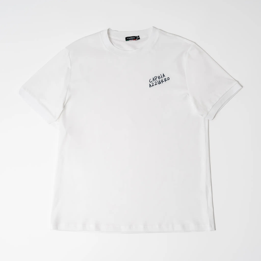 Capria Azzurro T-Shirt - White