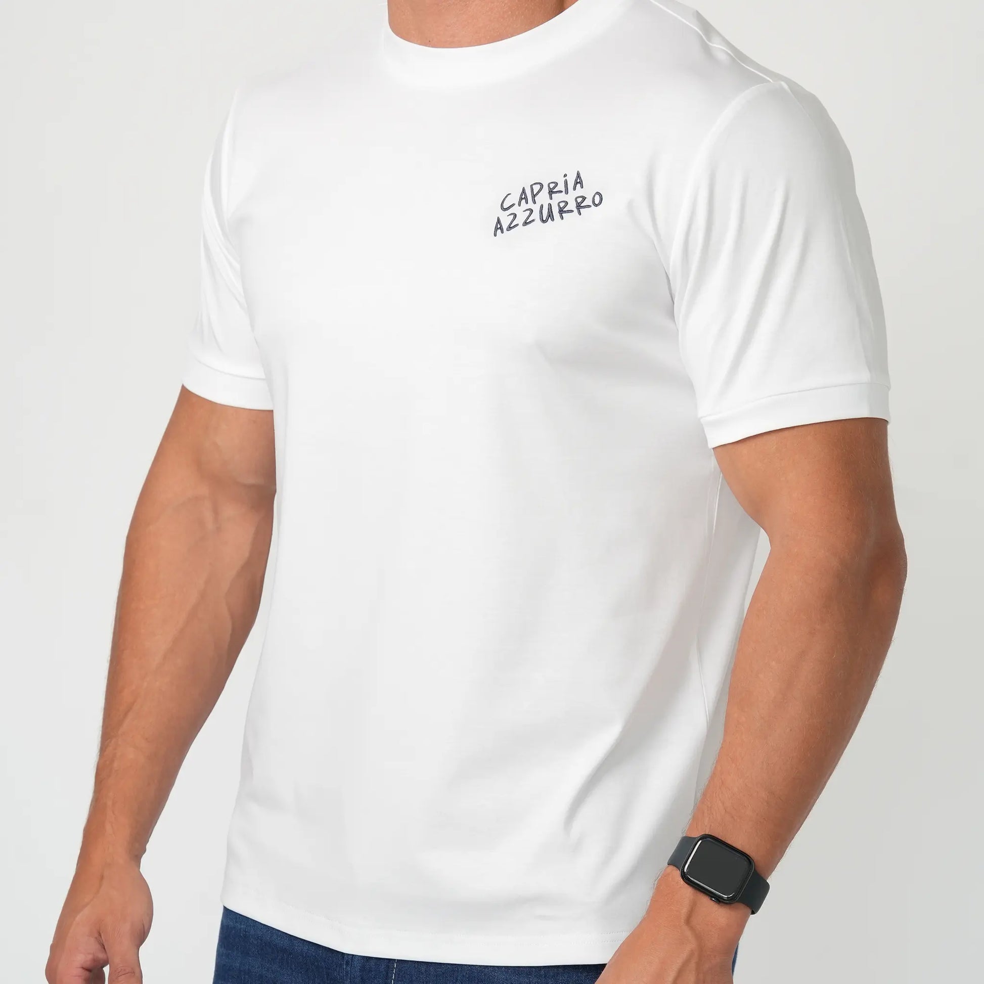 Capria Azzurro T-Shirt - White